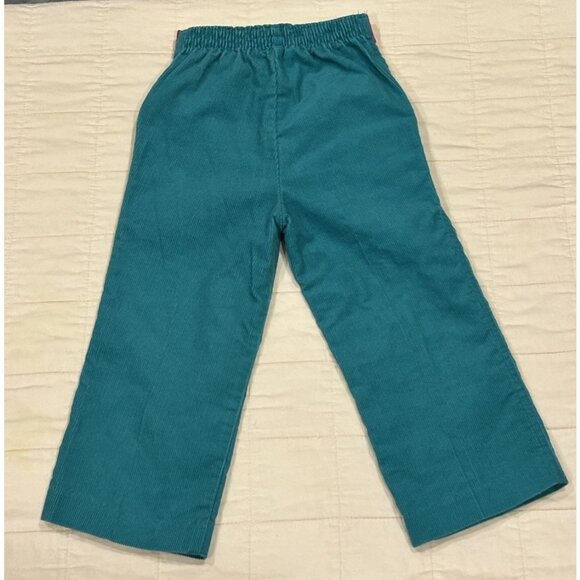 Winnie the Pooh Vintage Corduroy Girl Pants 3T Teal Purple Fuchsia Walt Disney - Picture 2 of 7